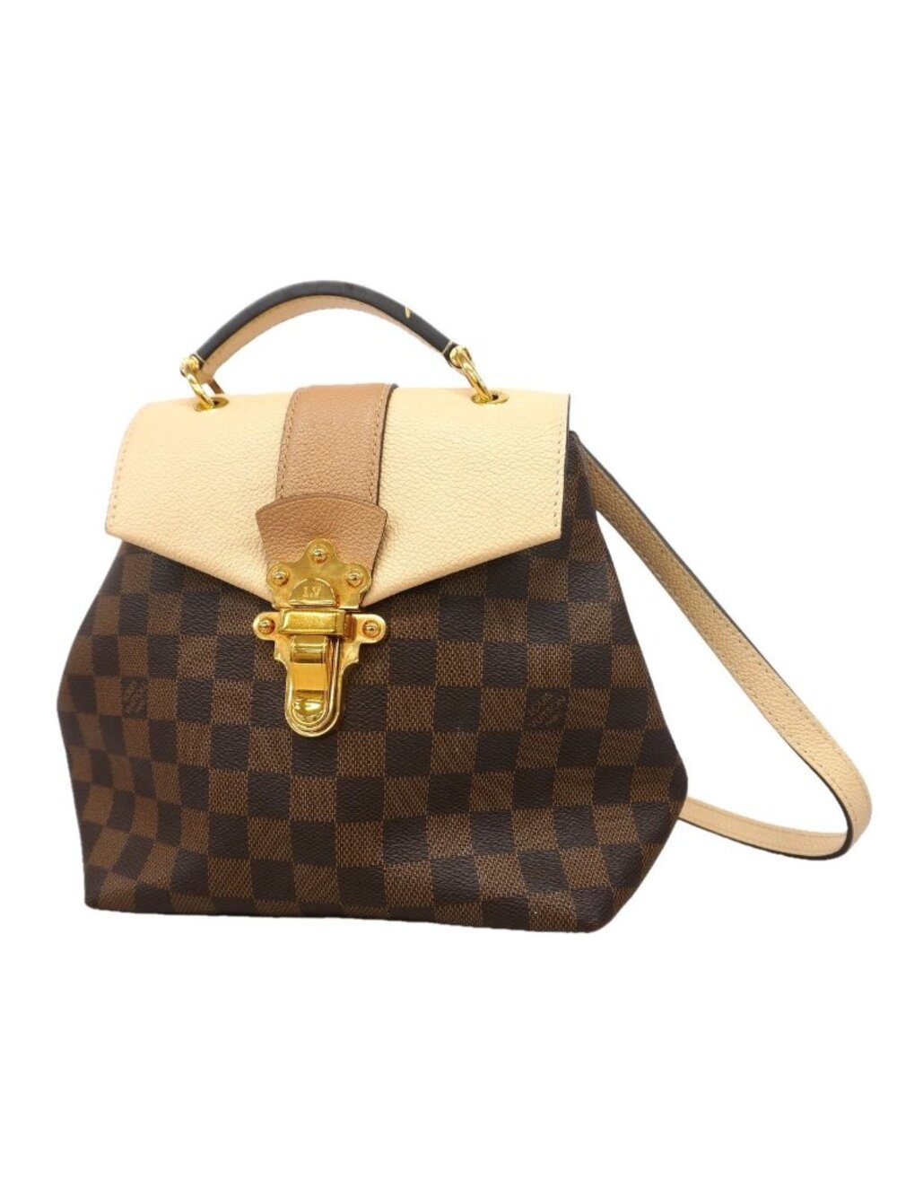 Louis Vuitton Backpack Damier Clapton Ebene Cream